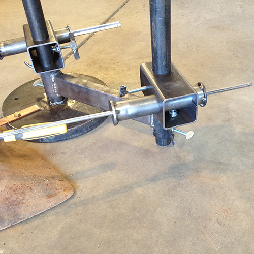 fixture holding multiple pieces to be welded together