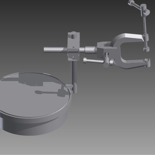 The first iteration of the welding fixture